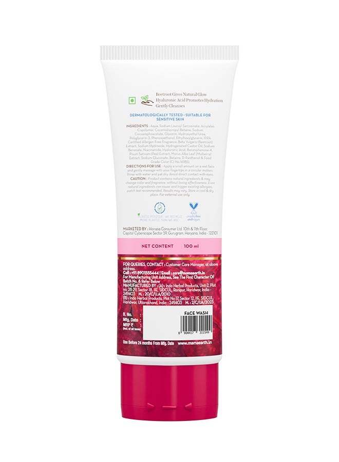 Mamaearth ME Beetroot Gentle Face Wash 100 ml - Image 2